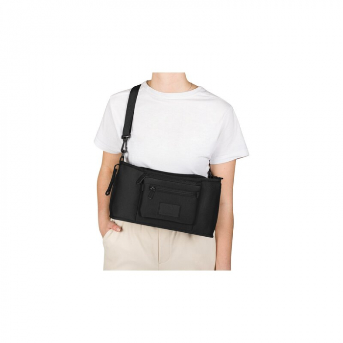 Lionelo - Rucsac impermeabil pentru mamici Cube, Cu 12 compartimente si salteluta de schimbat, Cu prindere universala de carucior, 36 x 36 x 23 cm, Negru [12]
