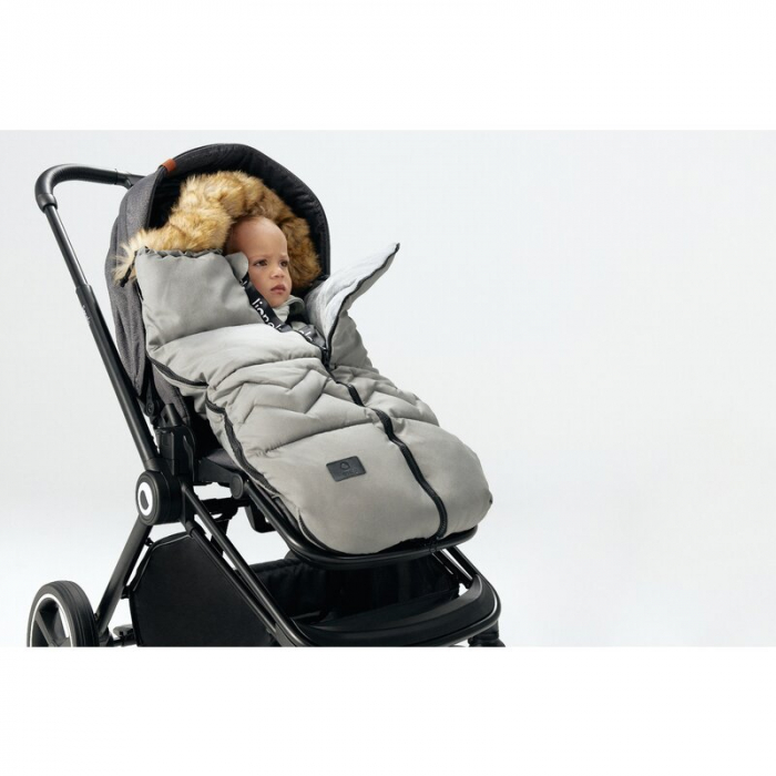 Lionelo - Sac de iarna pentru carucior Frode, 90x45 cm, Impermeabil, Universal, Gri [8]