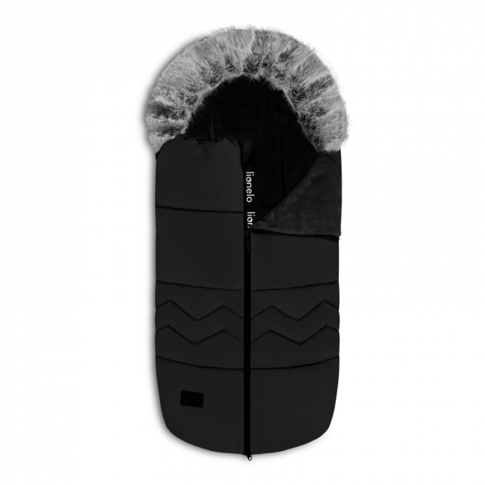 Lionelo - Sac de iarna pentru carucior Frode, 90x45 cm, Impermeabil, Universal, Negru [4]