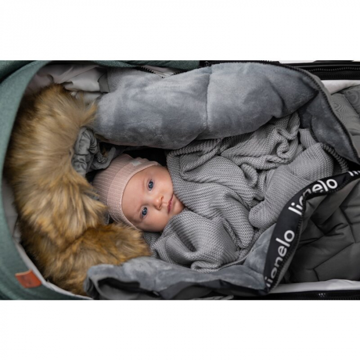Lionelo - Sac de iarna pentru carucior Frode, 90x45 cm, Impermeabil, Universal, Negru [20]