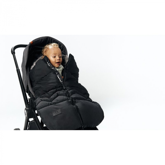 Lionelo - Sac de iarna pentru carucior Frode, 90x45 cm, Impermeabil, Universal, Negru [15]