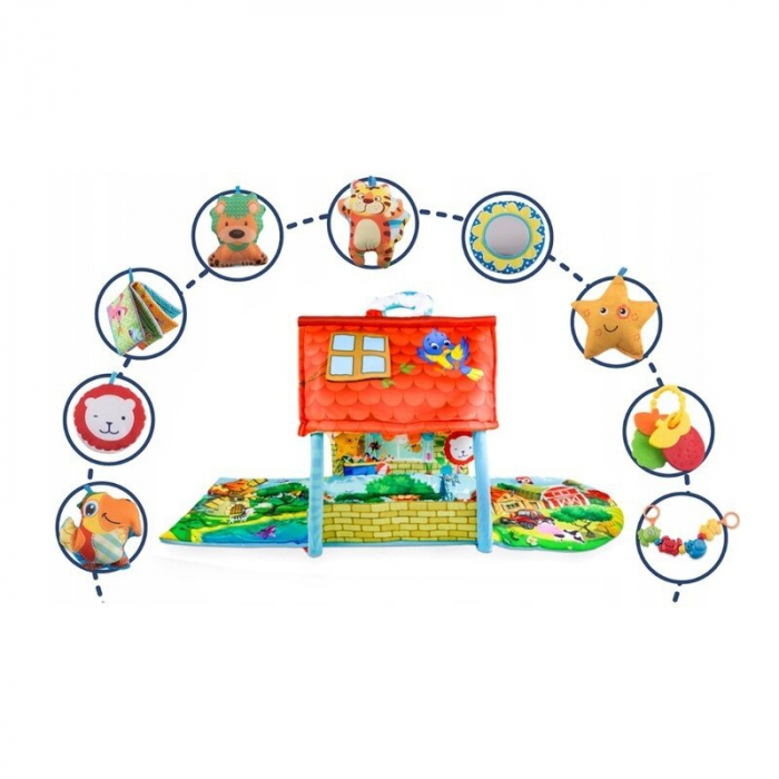 Lionelo - Salteluta educationala interactiva Agnes, Cu jucarii, Conform cu standardul european de securitate EN71, Multicolor [9]