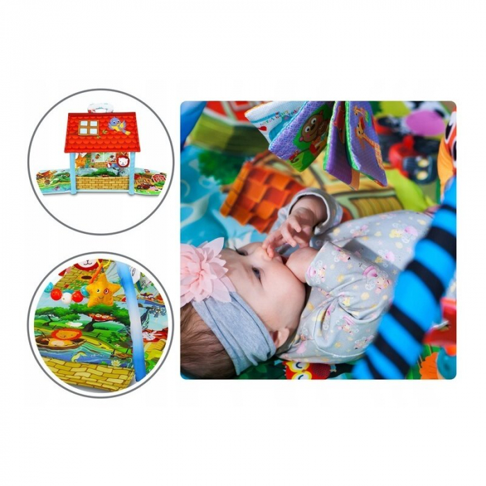 Lionelo - Salteluta educationala interactiva Agnes, Cu jucarii, Conform cu standardul european de securitate EN71, Multicolor [16]