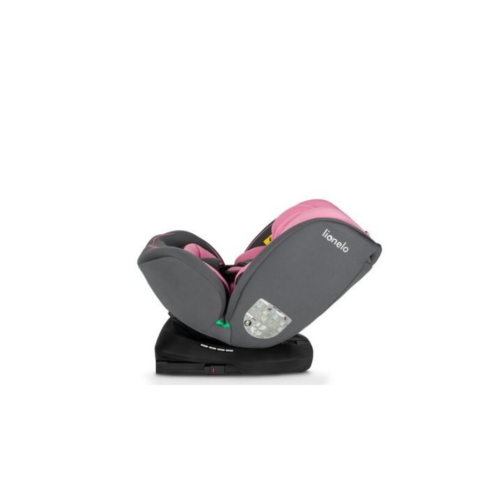 Lionelo - Scaun auto Bastiaan i-Size, 4 in 1, Protectie laterala, Cu spatar inclinabil in 4 pozitii, Cu tetiera reglabila in 7 pozitii, Rotire 360 grade, Top Tether, 0-36 Kg, 40-150 cm, Cu Isofix, Con [19]