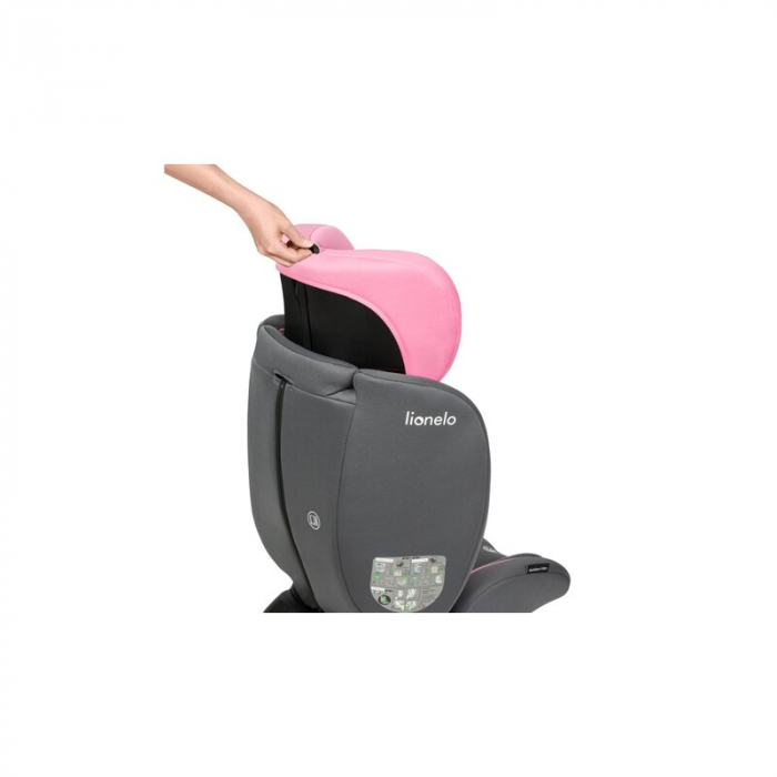Lionelo - Scaun auto Bastiaan i-Size, 4 in 1, Protectie laterala, Cu spatar inclinabil in 4 pozitii, Cu tetiera reglabila in 7 pozitii, Rotire 360 grade, Top Tether, 0-36 Kg, 40-150 cm, Cu Isofix, Con [26]