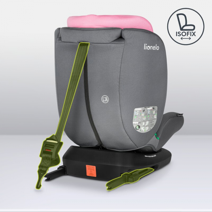 Lionelo - Scaun auto Bastiaan i-Size, 4 in 1, Protectie laterala, Cu spatar inclinabil in 4 pozitii, Cu tetiera reglabila in 7 pozitii, Rotire 360 grade, Top Tether, 0-36 Kg, 40-150 cm, Cu Isofix, Con [30]