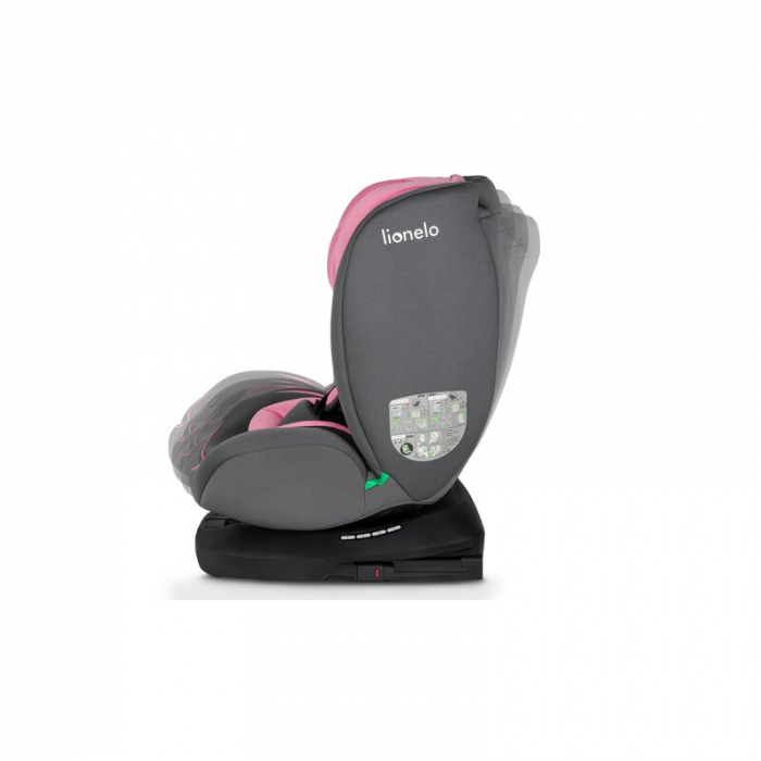 Lionelo - Scaun auto Bastiaan i-Size, 4 in 1, Protectie laterala, Cu spatar inclinabil in 4 pozitii, Cu tetiera reglabila in 7 pozitii, Rotire 360 grade, Top Tether, 0-36 Kg, 40-150 cm, Cu Isofix, Con [18]