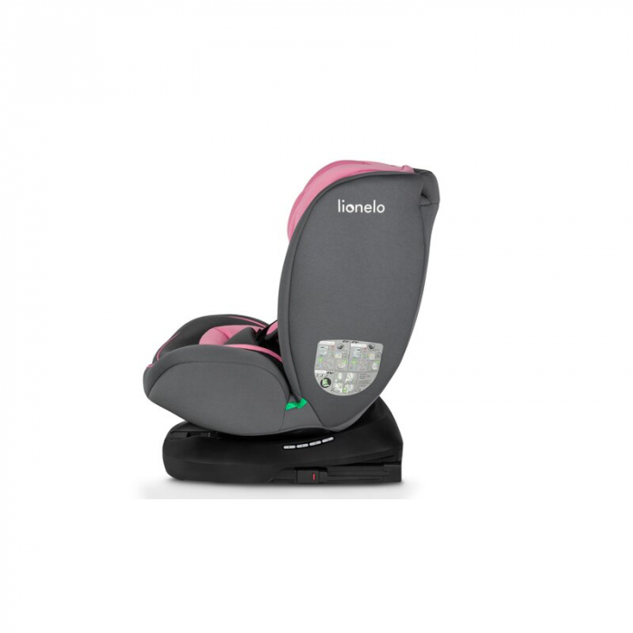 Lionelo - Scaun auto Bastiaan i-Size, 4 in 1, Protectie laterala, Cu spatar inclinabil in 4 pozitii, Cu tetiera reglabila in 7 pozitii, Rotire 360 grade, Top Tether, 0-36 Kg, 40-150 cm, Cu Isofix, Con [16]