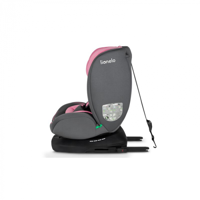 Lionelo - Scaun auto Bastiaan i-Size, 4 in 1, Protectie laterala, Cu spatar inclinabil in 4 pozitii, Cu tetiera reglabila in 7 pozitii, Rotire 360 grade, Top Tether, 0-36 Kg, 40-150 cm, Cu Isofix, Con [13]