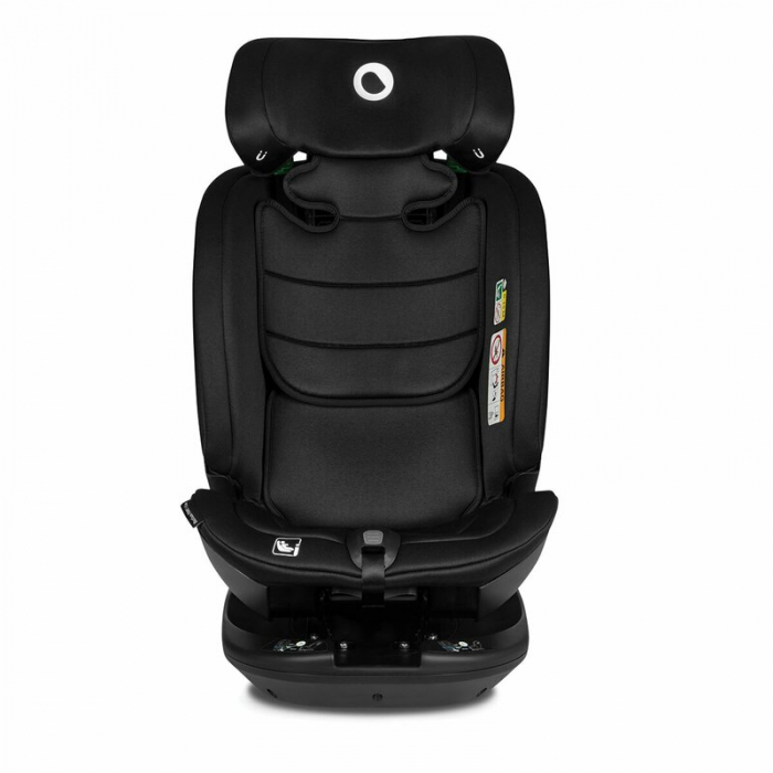 Lionelo - Scaun auto Bastiaan RWF i-Size, Pozitie de somn, Protectie laterala, Rotire 360 grade, 0-36 Kg, Cu Isofix si Centura Top Tether, Conform cu standardul european de securitate ECE R129, Negru [29]
