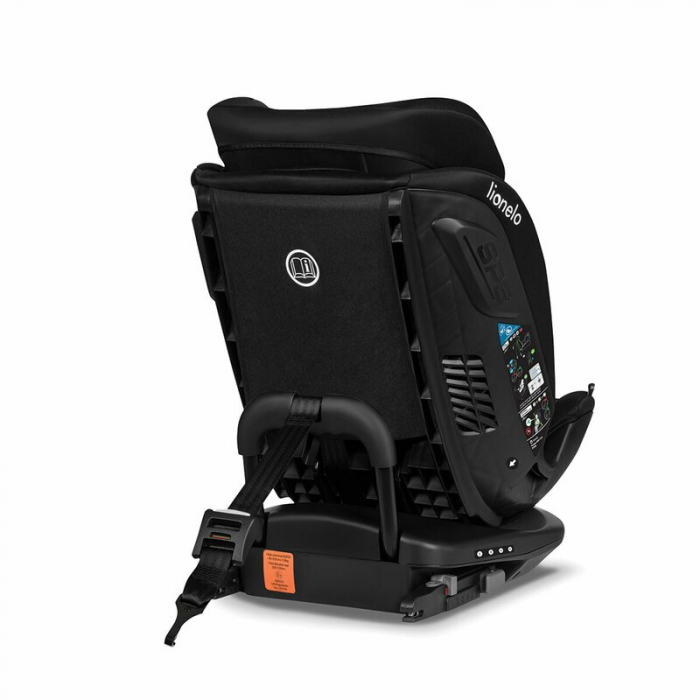 Lionelo - Scaun auto Bastiaan RWF i-Size, Pozitie de somn, Protectie laterala, Rotire 360 grade, 0-36 Kg, Cu Isofix si Centura Top Tether, Conform cu standardul european de securitate ECE R129, Negru [12]