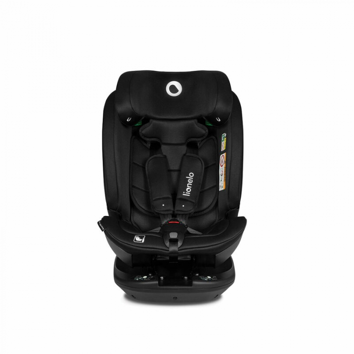 Lionelo - Scaun auto Bastiaan RWF i-Size, Pozitie de somn, Protectie laterala, Rotire 360 grade, 0-36 Kg, Cu Isofix si Centura Top Tether, Conform cu standardul european de securitate ECE R129, Negru [27]