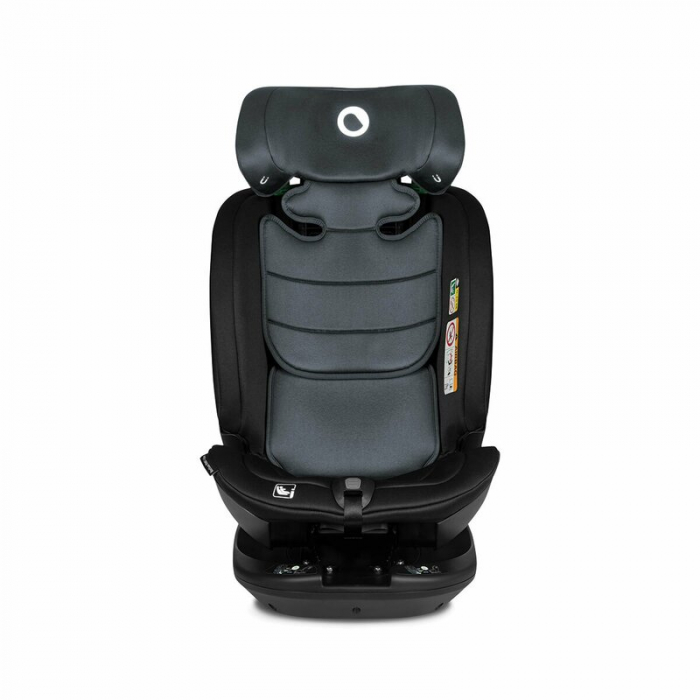 Lionelo - Scaun auto Bastiaan RWF i-Size, Pozitie de somn, Protectie laterala, Rotire 360 grade, 0-36 Kg, Cu Isofix si Centura Top Tether, Conform cu standardul european de securitate ECE R129, Gri [9]