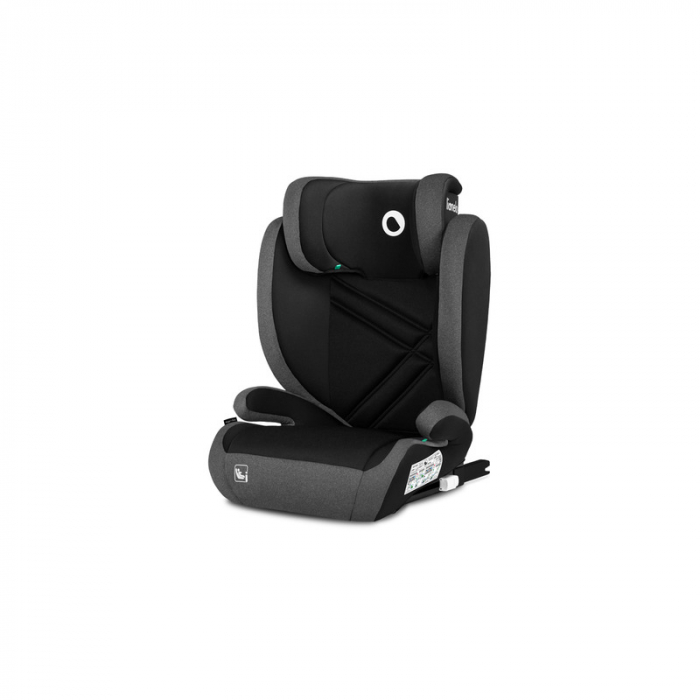 Lionelo - Scaun auto, Hugo i-Size, Universal, Orientare in directia sensului de mers, Reglabil, Conform standardului de securitate R129, 100-150 cm, 4-12 ani, Gri [2]