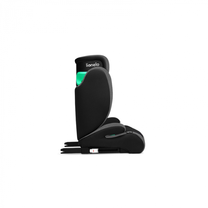 Lionelo - Scaun auto, Hugo i-Size, Universal, Orientare in directia sensului de mers, Reglabil, Conform standardului de securitate R129, 100-150 cm, 4-12 ani, Gri [9]