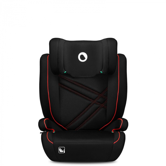 Lionelo - Scaun auto, Hugo i-Size, Universal, Orientare in directia sensului de mers, Reglabil, Conform standardului de securitate R129, 100-150 cm, 4-12 ani, Rosu [7]