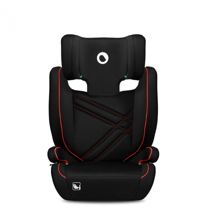 Lionelo - Scaun auto, Hugo i-Size, Universal, Orientare in directia sensului de mers, Reglabil, Conform standardului de securitate R129, 100-150 cm, 4-12 ani, Rosu [6]