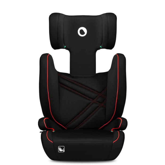 Lionelo - Scaun auto, Hugo i-Size, Universal, Orientare in directia sensului de mers, Reglabil, Conform standardului de securitate R129, 100-150 cm, 4-12 ani, Rosu [5]