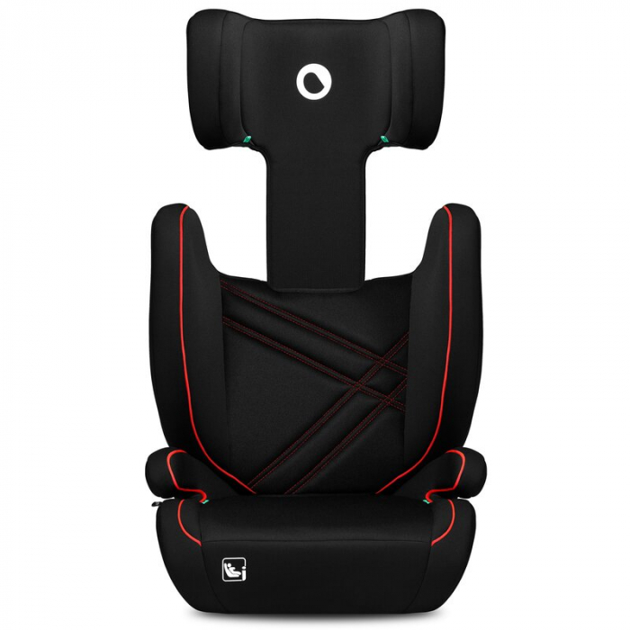 Lionelo - Scaun auto, Hugo i-Size, Universal, Orientare in directia sensului de mers, Reglabil, Conform standardului de securitate R129, 100-150 cm, 4-12 ani, Rosu [4]