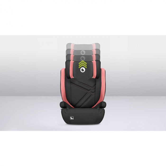 Lionelo - Scaun auto, Hugo i-Size, Universal, Orientare in directia sensului de mers, Reglabil, Conform standardului de securitate R129, 100-150 cm, 4-12 ani, Roz [15]