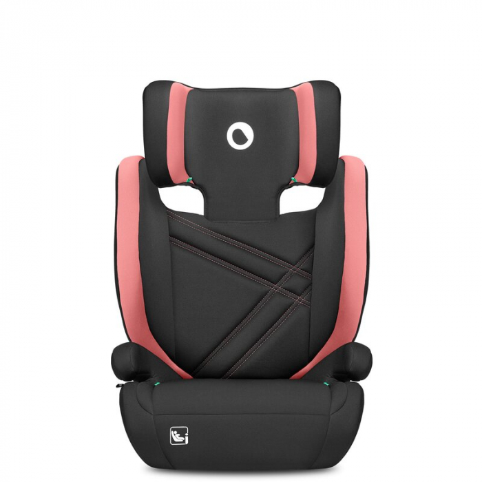 Lionelo - Scaun auto, Hugo i-Size, Universal, Orientare in directia sensului de mers, Reglabil, Conform standardului de securitate R129, 100-150 cm, 4-12 ani, Roz [6]