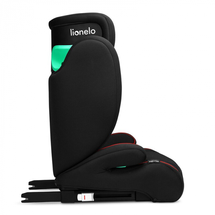 Lionelo - Scaun auto, Hugo i-Size, Universal, Orientare in directia sensului de mers, Reglabil, Conform standardului de securitate R129, 100-150 cm, 4-12 ani, Rosu [9]