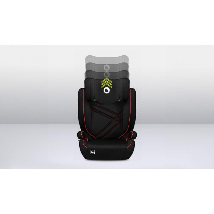 Lionelo - Scaun auto, Hugo i-Size, Universal, Orientare in directia sensului de mers, Reglabil, Conform standardului de securitate R129, 100-150 cm, 4-12 ani, Rosu [15]