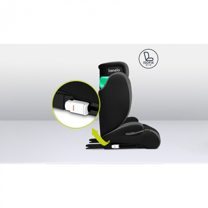 Lionelo - Scaun auto, Hugo i-Size, Universal, Orientare in directia sensului de mers, Reglabil, Conform standardului de securitate R129, 100-150 cm, 4-12 ani, Roz [14]