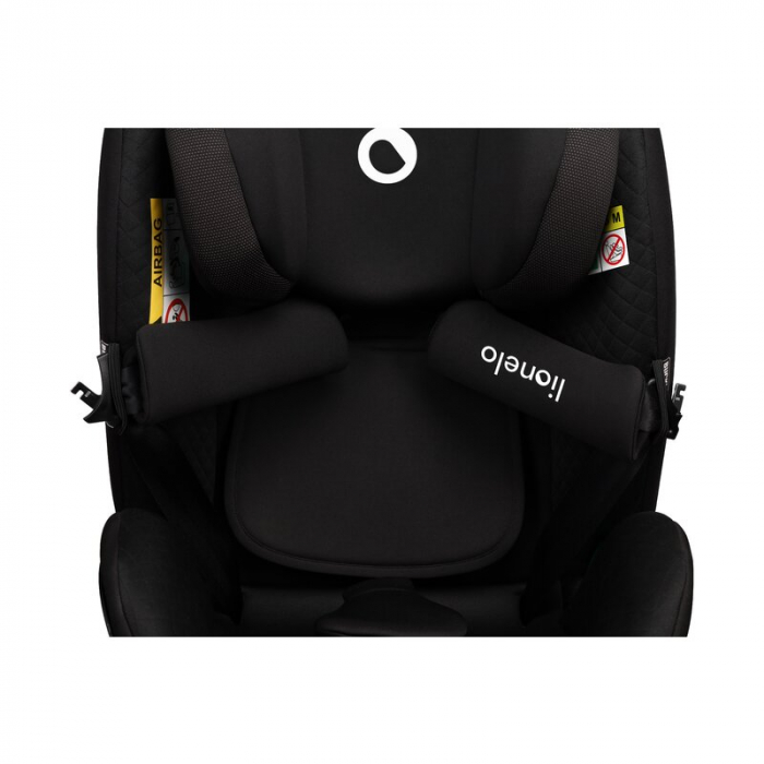 Lionelo - Scaun auto I-size Antoon Plus, Pozitie de somn, Protectie laterala, Rotire 360 grade, 0-18 kg, Cu Isofix si picior de sustinere, Negru, Testat ADAC, Conform cu standardul european de securit [17]