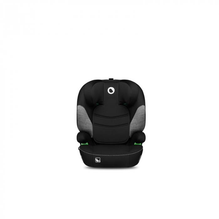 Lionelo - Scaun auto Lars i-Size, Cu tetiera reglabila in 10 pozitii, Cu pozitionare spre sensul de mers, 15-36 Kg, 100-150 cm, Conform cu standardul european de securitate ECE R129/03, Negru/Gri [7]