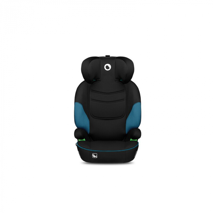 Lionelo - Scaun auto Lars i-Size, Cu tetiera reglabila in 10 pozitii, Cu pozitionare spre sensul de mers, 15-36 Kg, 100-150 cm, Conform cu standardul european de securitate ECE R129/03, Negru/Albastru [5]