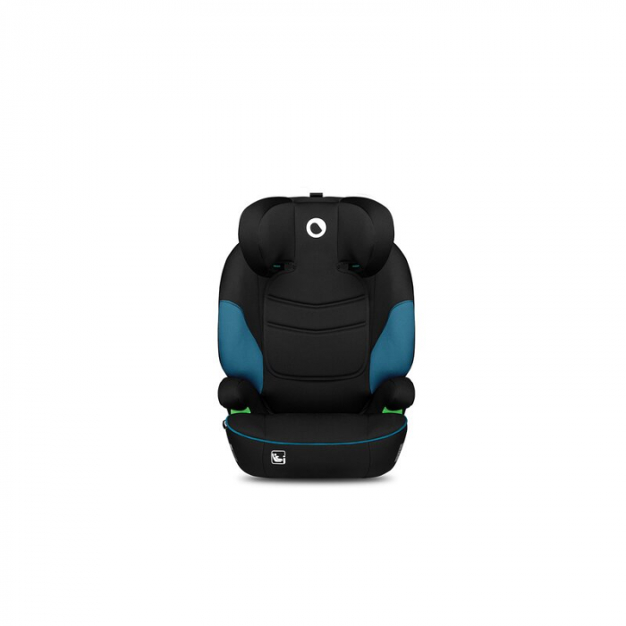 Lionelo - Scaun auto Lars i-Size, Cu tetiera reglabila in 10 pozitii, Cu pozitionare spre sensul de mers, 15-36 Kg, 100-150 cm, Conform cu standardul european de securitate ECE R129/03, Negru/Albastru [6]