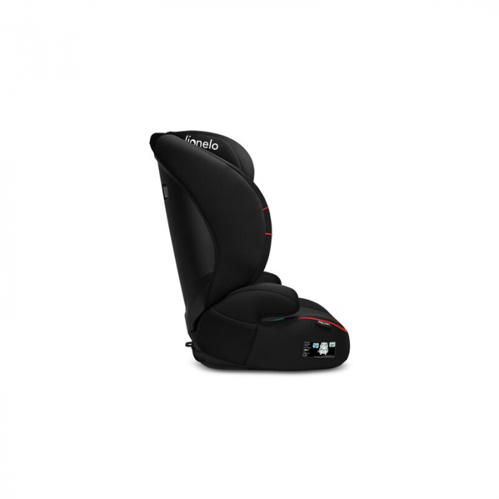 Lionelo - Scaun auto Lars i-Size, Cu tetiera reglabila in 10 pozitii, Cu pozitionare spre sensul de mers, 15-36 Kg, 100-150 cm, Conform cu standardul european de securitate ECE R129/03, Negru/Rosu [8]
