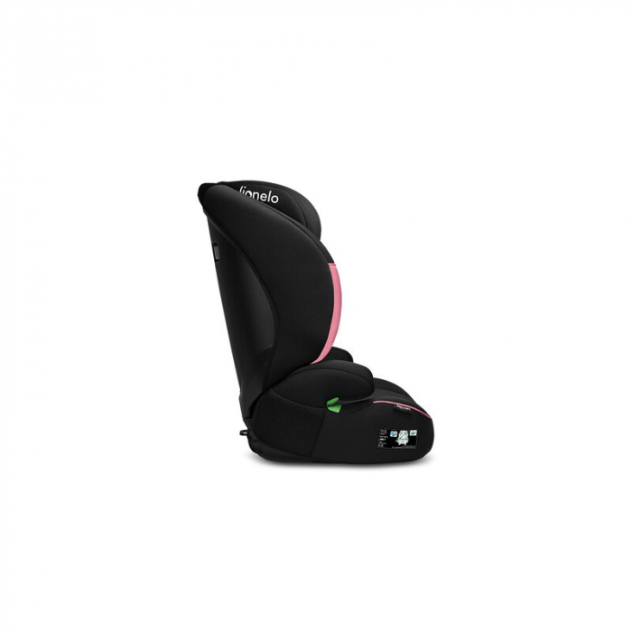 Lionelo - Scaun auto Lars i-Size, Cu tetiera reglabila in 10 pozitii, Cu pozitionare spre sensul de mers, 15-36 Kg, 100-150 cm, Conform cu standardul european de securitate ECE R129/03, Roz [8]