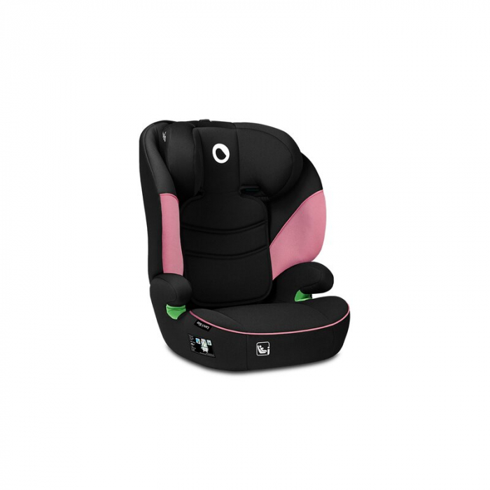 Lionelo - Scaun auto Lars i-Size, Cu tetiera reglabila in 10 pozitii, Cu pozitionare spre sensul de mers, 15-36 Kg, 100-150 cm, Conform cu standardul european de securitate ECE R129/03, Roz [3]
