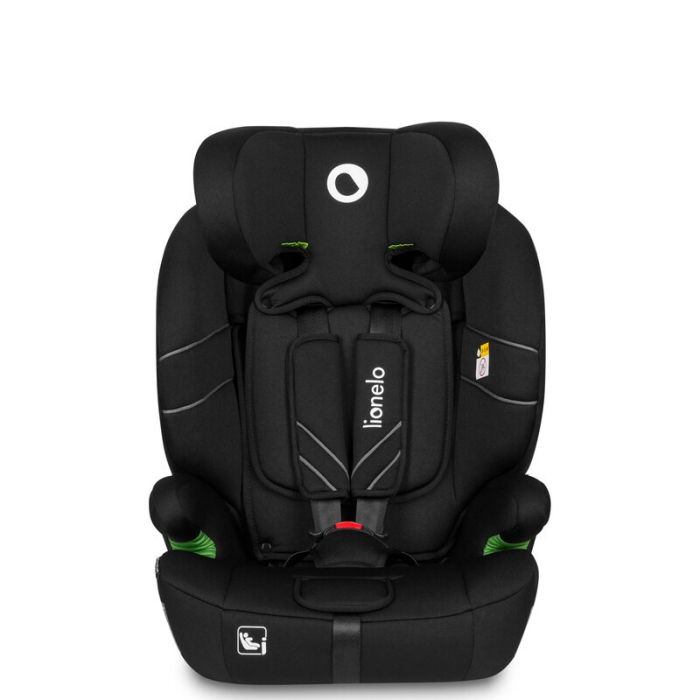 Lionelo - Scaun auto, Levi One i-Size, Universal, Instalare FWF, Cu tetiera reglabila in 10 pozitii, Cu spatar detasabil, 76-150 cm, Conform cu R129, Negru [4]