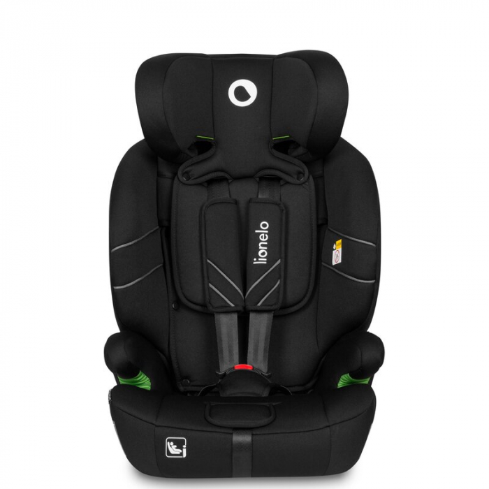 Lionelo - Scaun auto, Levi One i-Size, Universal, Instalare FWF, Cu tetiera reglabila in 10 pozitii, Cu spatar detasabil, 76-150 cm, Conform cu R129, Negru [3]