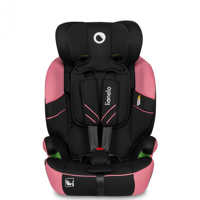 Lionelo - Scaun auto, Levi One i-Size, Universal, Instalare FWF, Cu tetiera reglabila in 10 pozitii, Cu spatar detasabil, 76-150 cm, Conform cu R129, Roz [3]