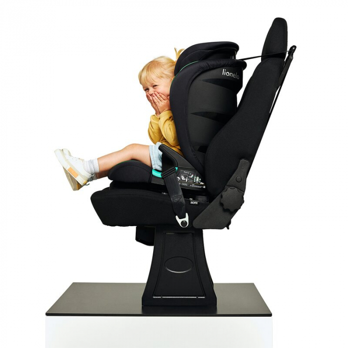 Lionelo - Scaun auto Neal Burgundy Spatar reglabil, Baza i-size, 15-36 Kg, cu Isofix, Conform cu standardul european de securitate ECE R129, Rosu [15]