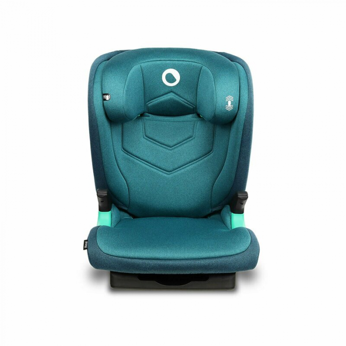 Lionelo - Scaun auto Neal Turquoise Spatar reglabil, Baza i-size, 15-36 Kg, cu Isofix, Conform cu standardul european de securitate ECE R129, Verde [4]