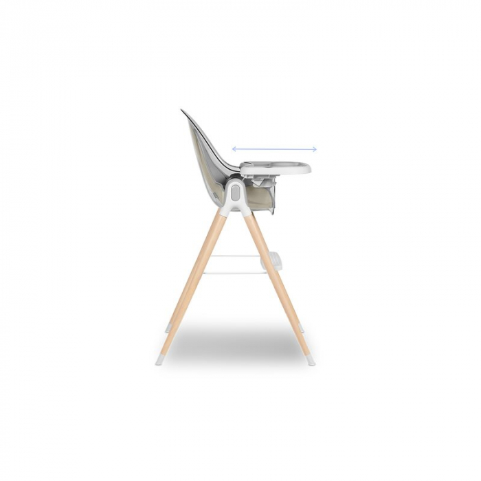 Lionelo - Scaun de masa Maya, 2 in 1, Transformabil, 3 pozitii de inclinare, Conform cu standardele europeane de securitate EN14988, EN12790, White [9]