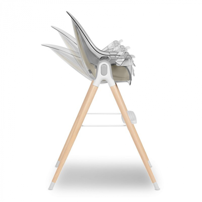 Lionelo - Scaun de masa Maya, 2 in 1, Transformabil, 3 pozitii de inclinare, Conform cu standardele europeane de securitate EN14988, EN12790, White [7]