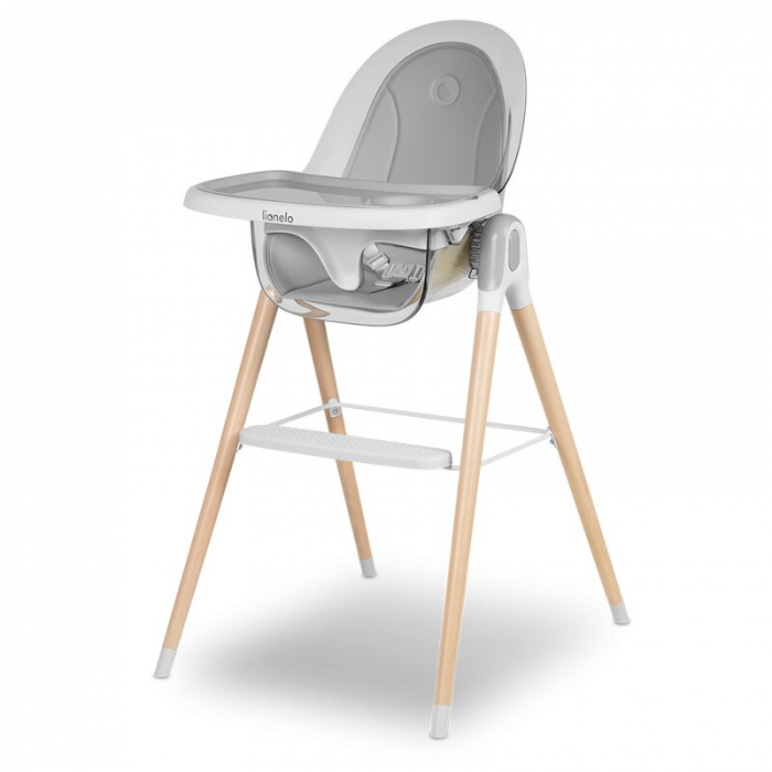 Lionelo - Scaun de masa Maya, 2 in 1, Transformabil, 3 pozitii de inclinare, Conform cu standardele europeane de securitate EN14988, EN12790, White [1]