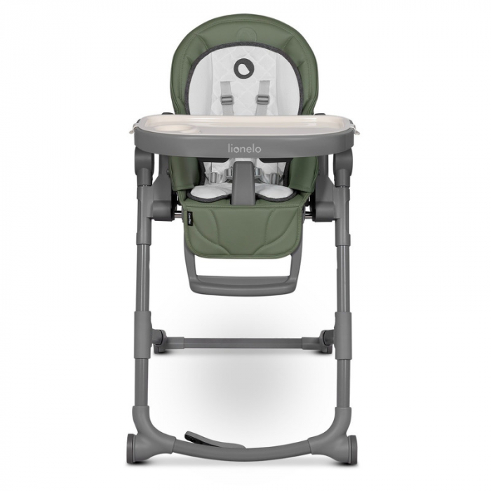 Lionelo - Scaun de masa multifunctional Cora Plus, Reglabil in 4 pozitii pe inaltime, Spatar reglabil in 3 pozitii, Cu bara de jucarii, Pliabil, Conform cu standardul european de securitate EN14988, V [2]