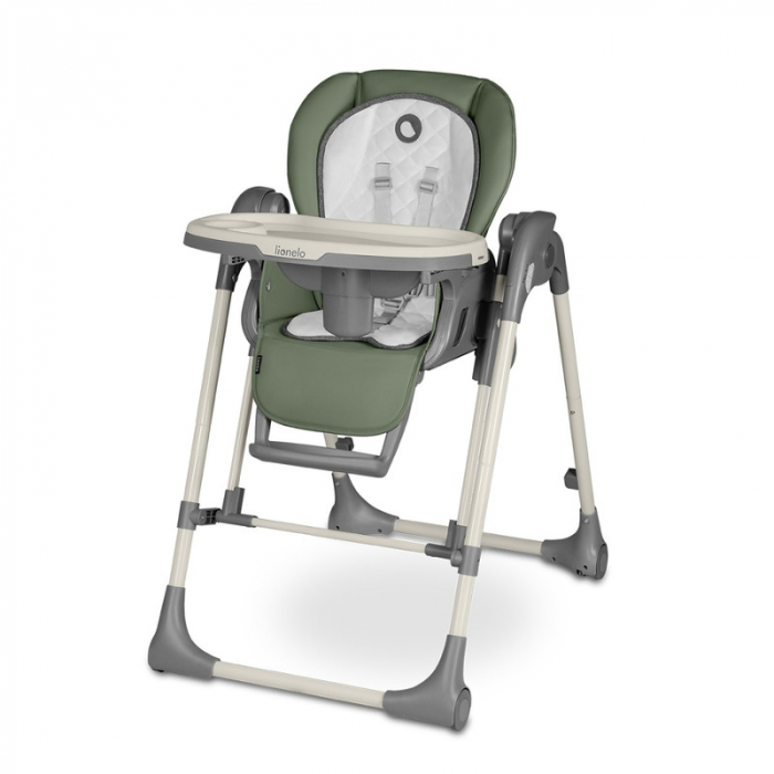 Lionelo - Scaun de masa si balansoar, 2 in 1, Laurice, Transformabil, Multifunctional, Inaltime si spatar reglabile, Cu melodii de leagan, 0 luni+, Conform cu standardele europene de securitate EN 149 [19]