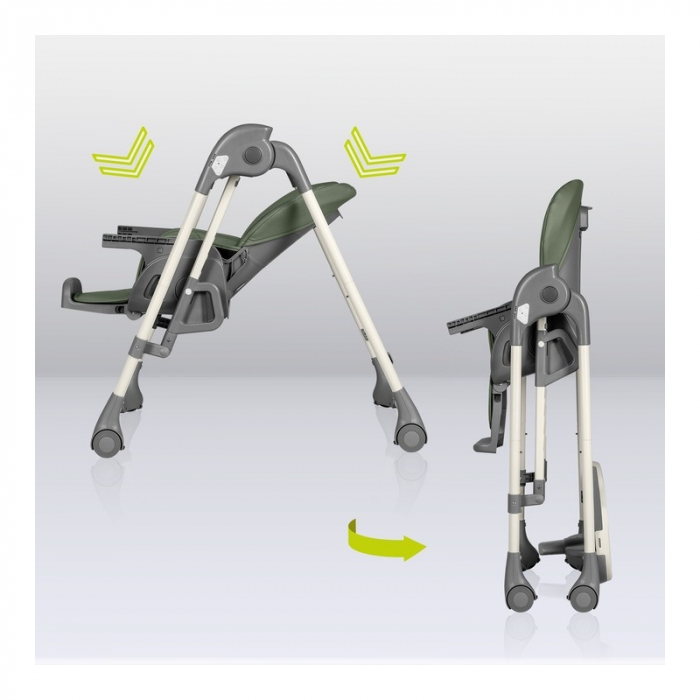 Lionelo - Scaun de masa si balansoar, 2 in 1, Laurice, Transformabil, Multifunctional, Inaltime si spatar reglabile, Cu melodii de leagan, 0 luni+, Conform cu standardele europene de securitate EN 149 [4]