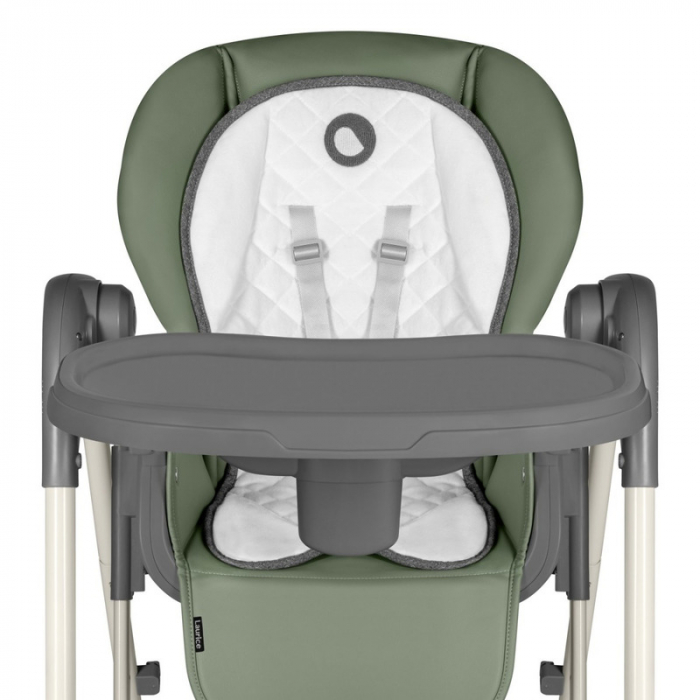 Lionelo - Scaun de masa si balansoar, 2 in 1, Laurice, Transformabil, Multifunctional, Inaltime si spatar reglabile, Cu melodii de leagan, 0 luni+, Conform cu standardele europene de securitate EN 149 [30]