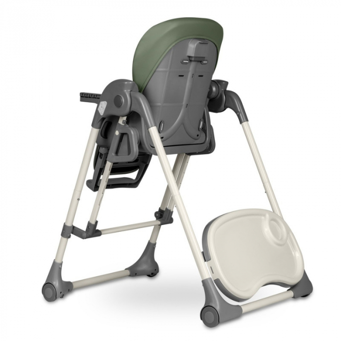 Lionelo - Scaun de masa si balansoar, 2 in 1, Laurice, Transformabil, Multifunctional, Inaltime si spatar reglabile, Cu melodii de leagan, 0 luni+, Conform cu standardele europene de securitate EN 149 [28]