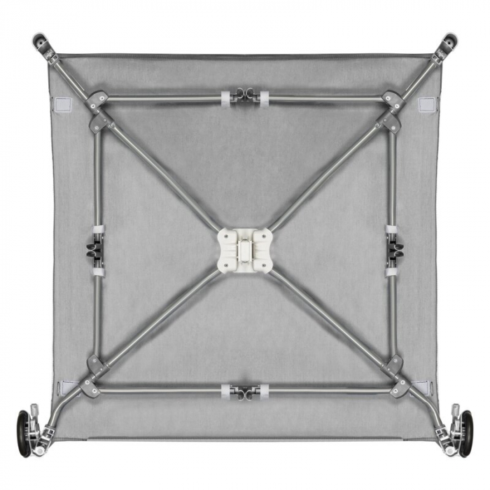 Lionelo - Tarc de joaca, Pliabil, Include covor educational incorporat cu 4 jucarii Velcro si geanta de transport, Cu roti si inchidere laterala, Saltea din spuma, 100x100 cm, Verde [10]