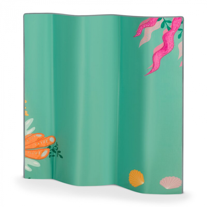 Lionelo - Tarc de joaca, Pliabil, Include covor educational incorporat cu 4 jucarii Velcro si geanta de transport, Cu roti si inchidere laterala, Saltea din spuma, 100x100 cm, Verde [17]